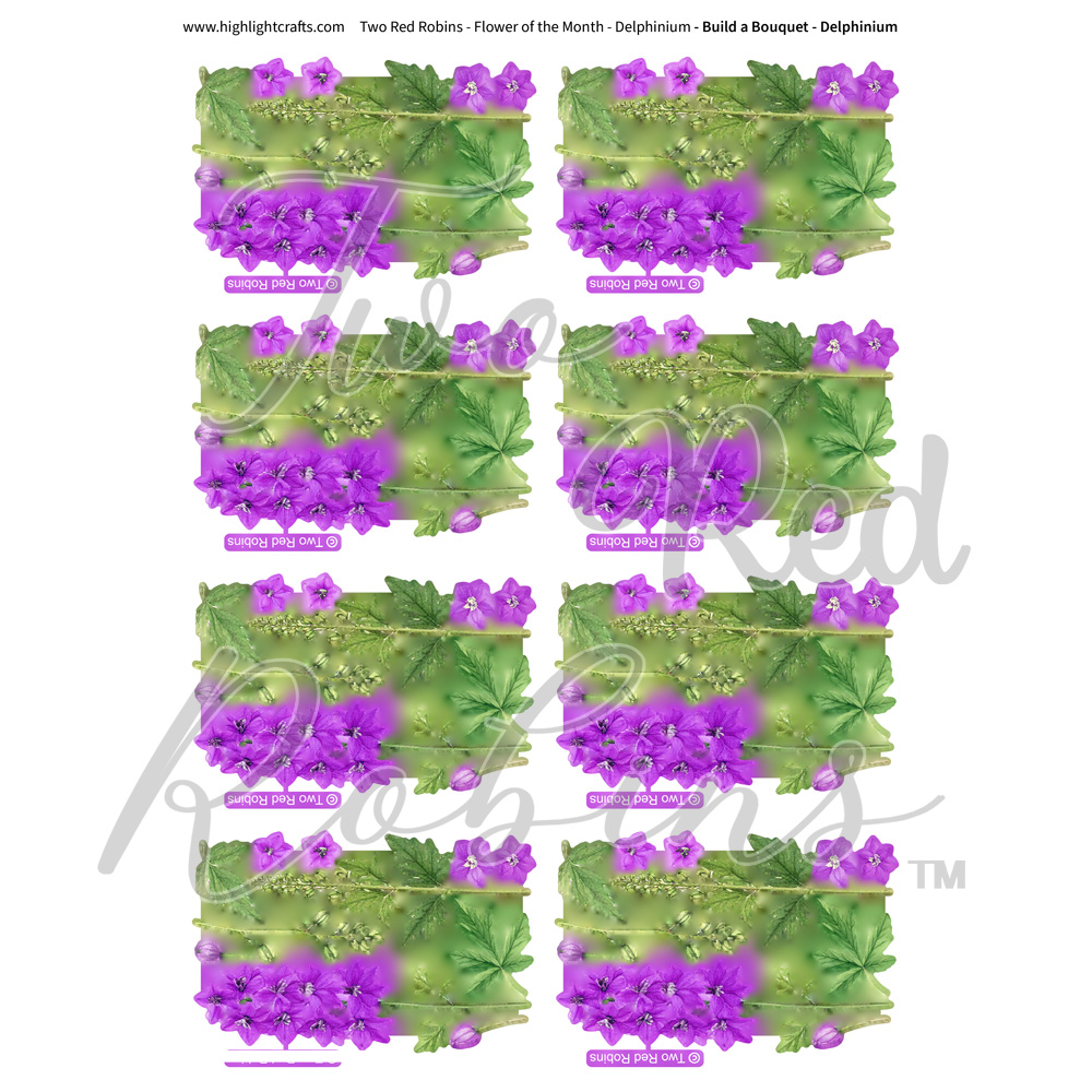Two Red Robins Build a Bouquet Delphinium Reflections Download 4