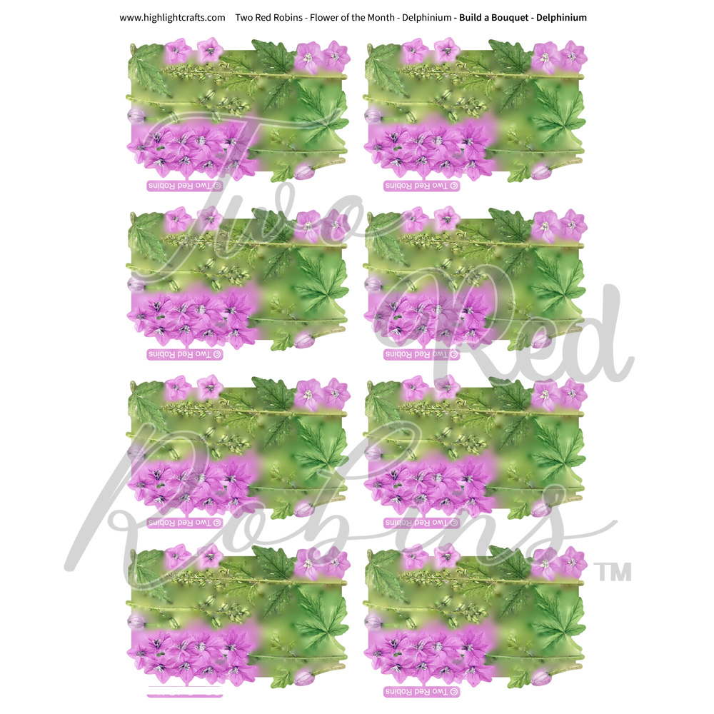 Two Red Robins Build a Bouquet Delphinium Reflections Download 5