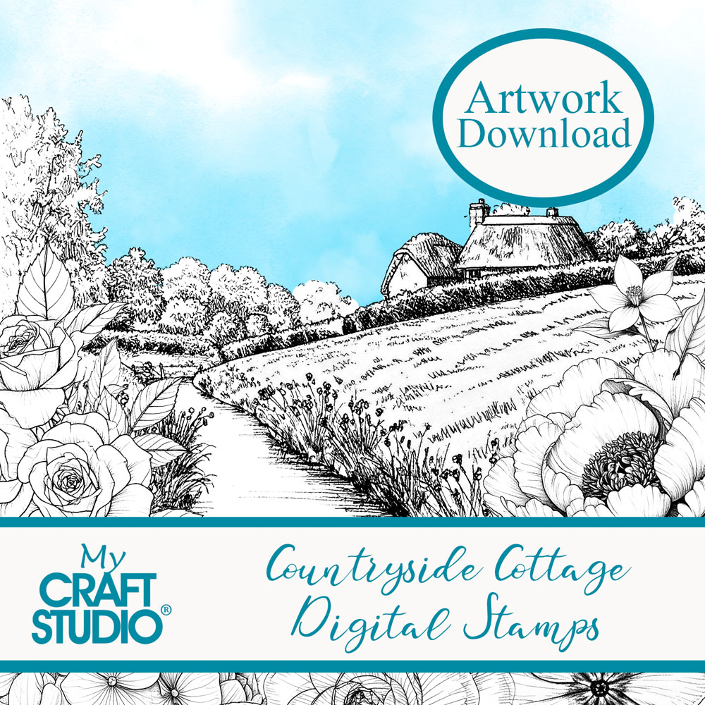My Craft Studio Countryside Cottage Digital Stamp Download