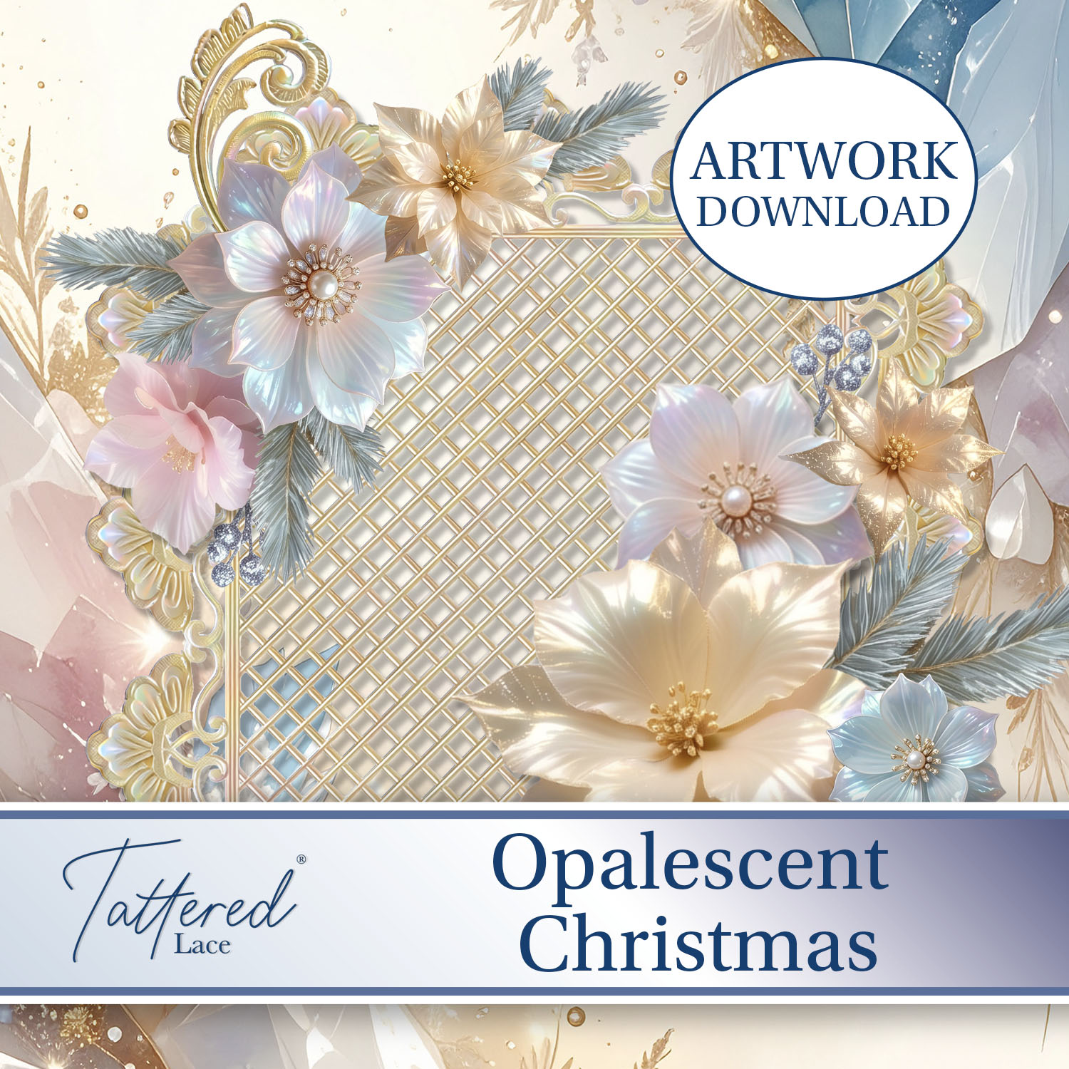 Tattered Lace Opalescent Christmas Artwork Pack Download