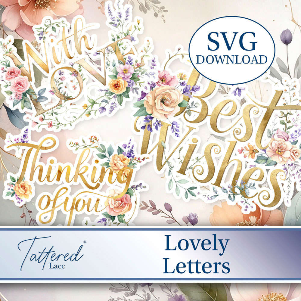 Tattered Lace Lovely Letters SVG Download
