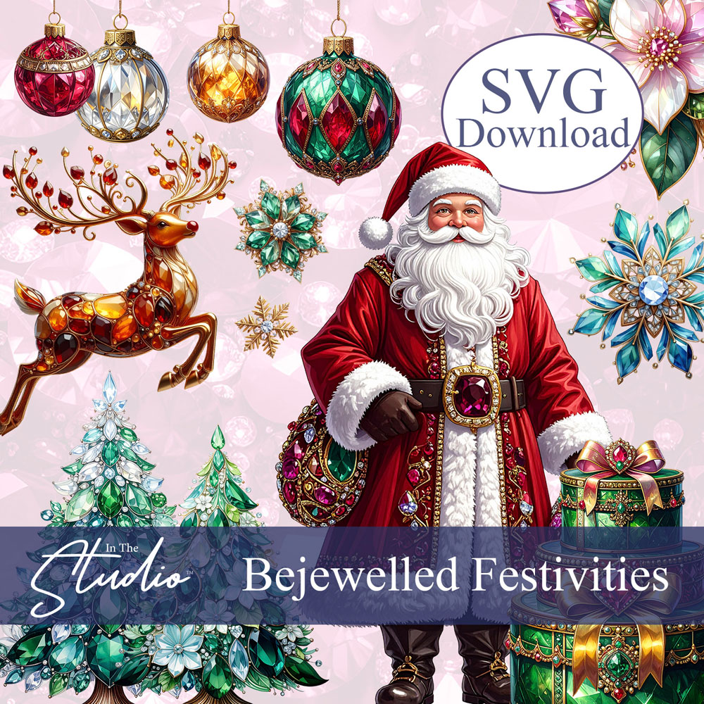 In The Studio Bejewelled Festivities SVG Download
