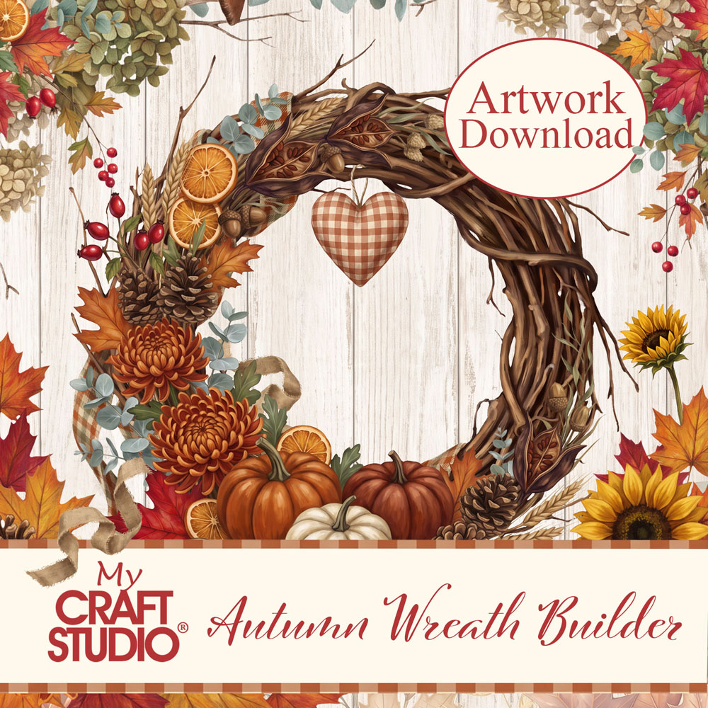 My Craft Studio Autumn Wreath Builder Artwork Download