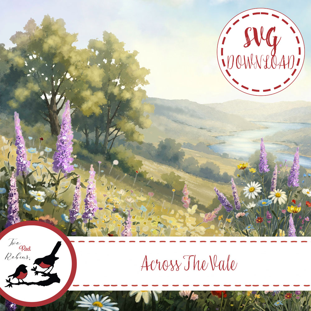 Two Red Robins Across The Vale SVG Download