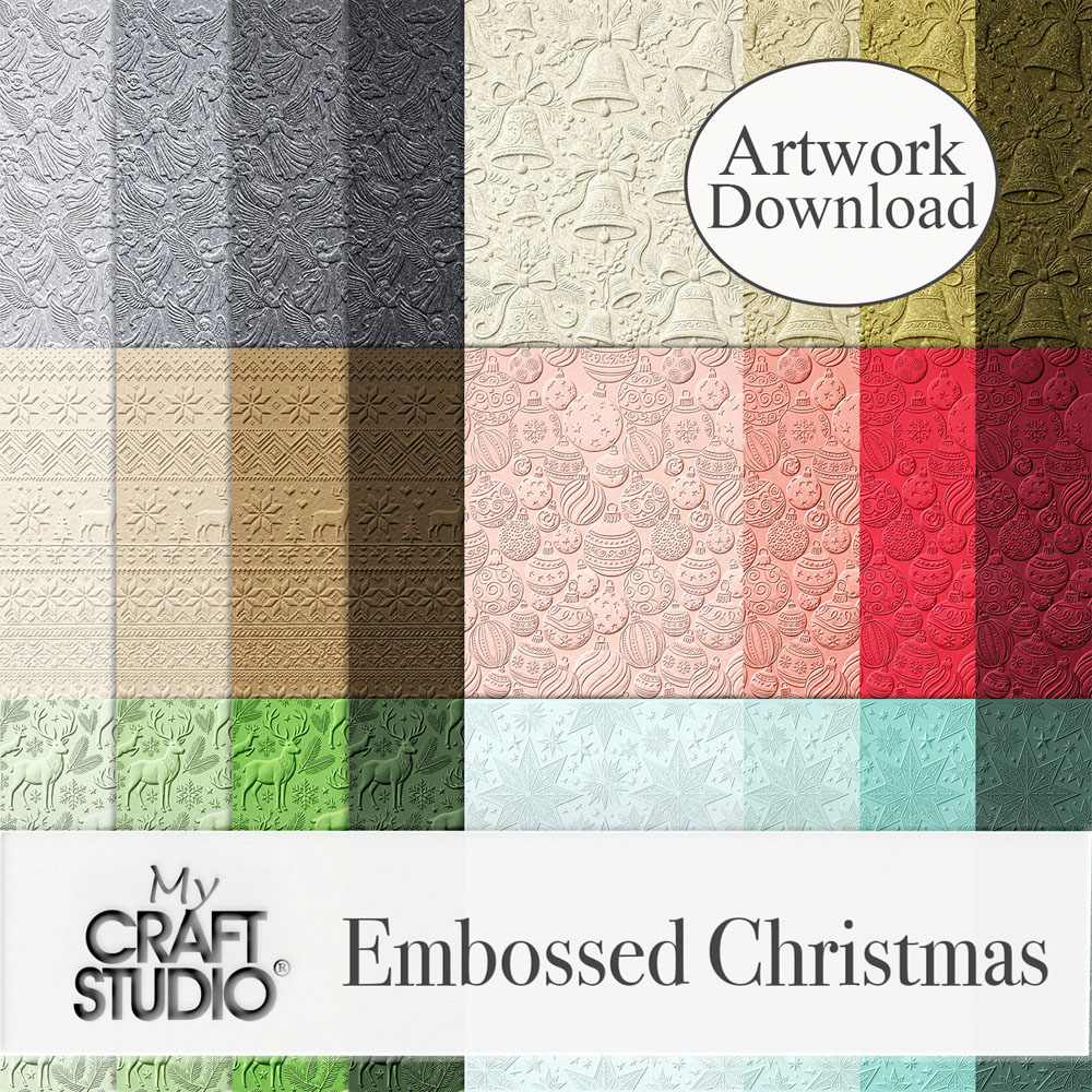 My Craft Studio Embossed Paper Library - Classic Christmas Download