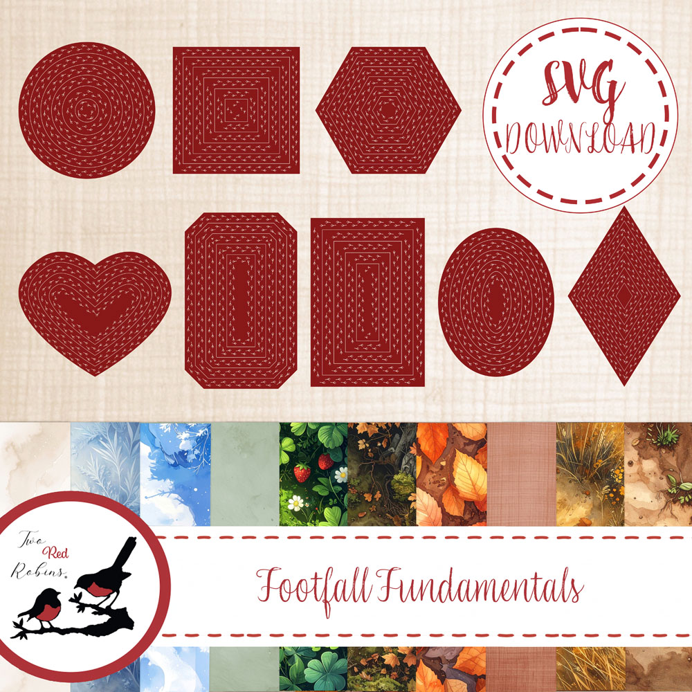 Red Ink Click Pens Two Red Robins Footfall Fundamentals SVG Download - Highlight Crafts