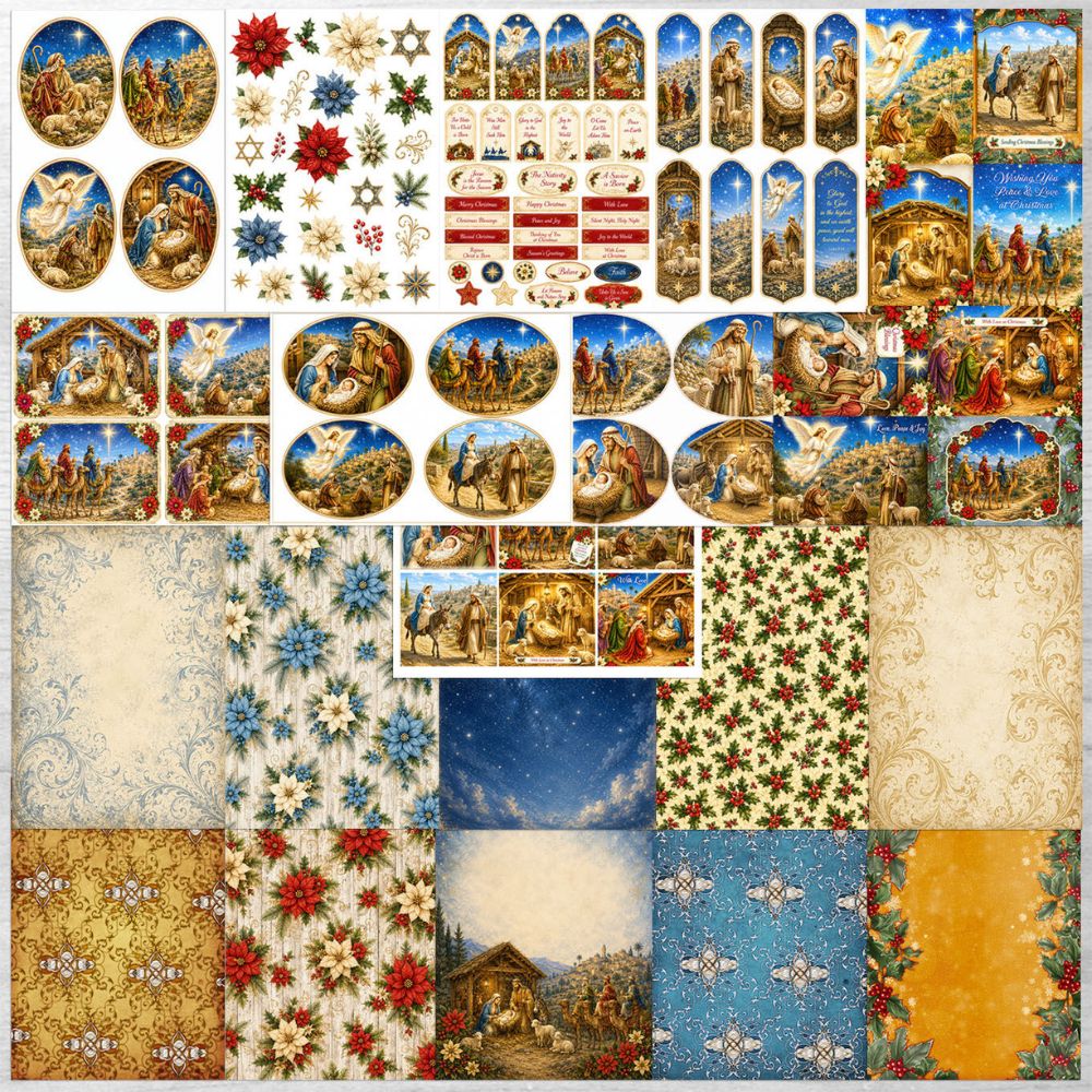 Debbi Moore Designs - A Nativity Story Cardmaking kit with Forever Code