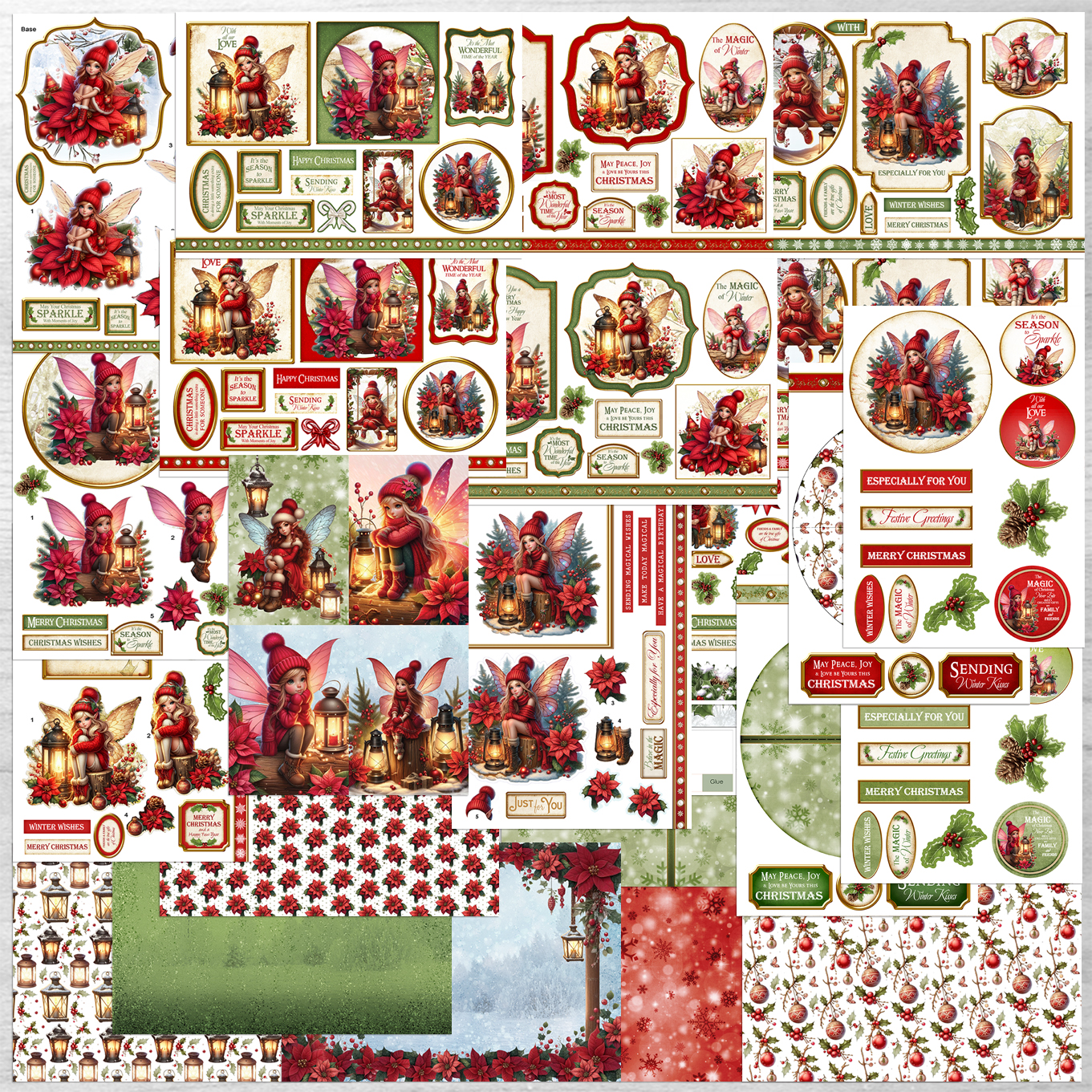 Debbi Moore Designs Designer Series Fairy Fun Christmas Cardmaking Kit