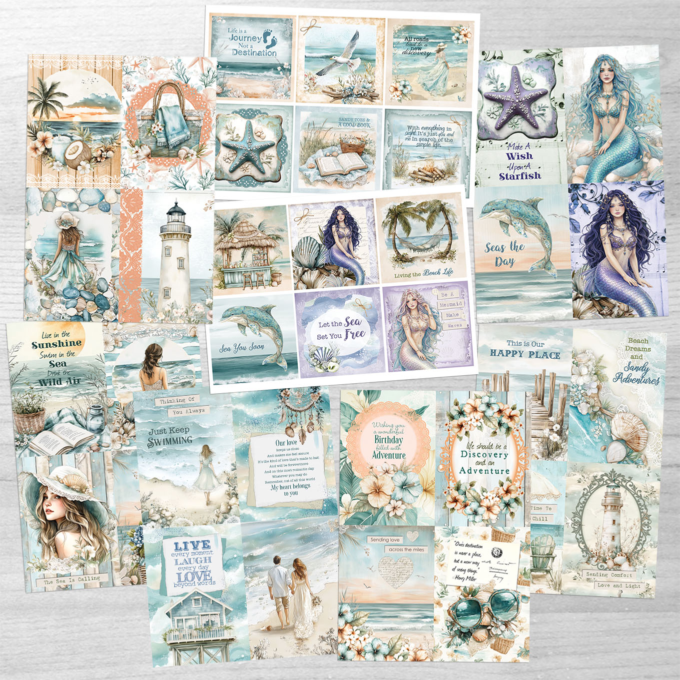 Debbi Moore Designs - Coastal Daydreams Topper Kit with Forever Code