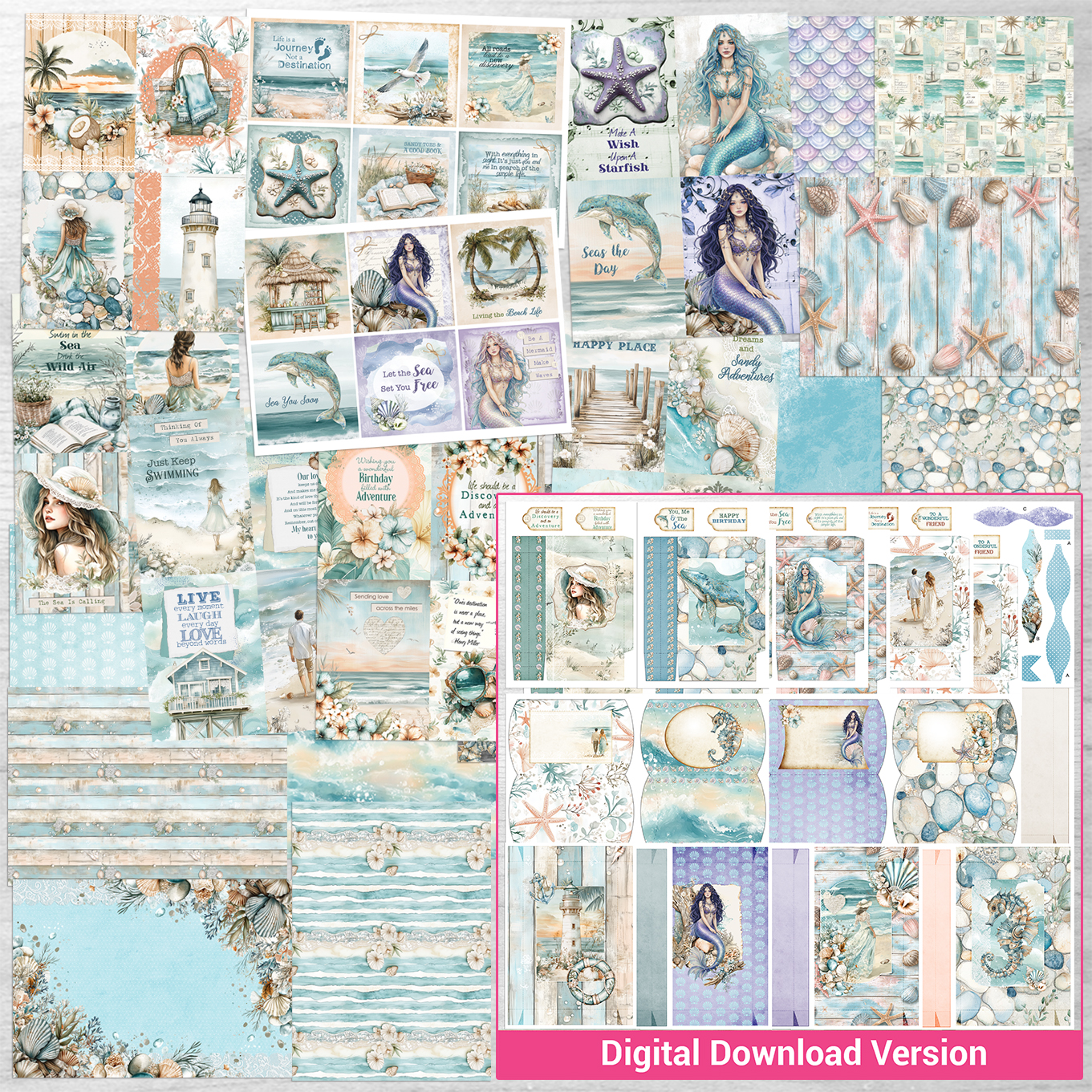 Debbi Moore Designs - Coastal Daydreams Multibuy Cardmaking Kit with Workshop
