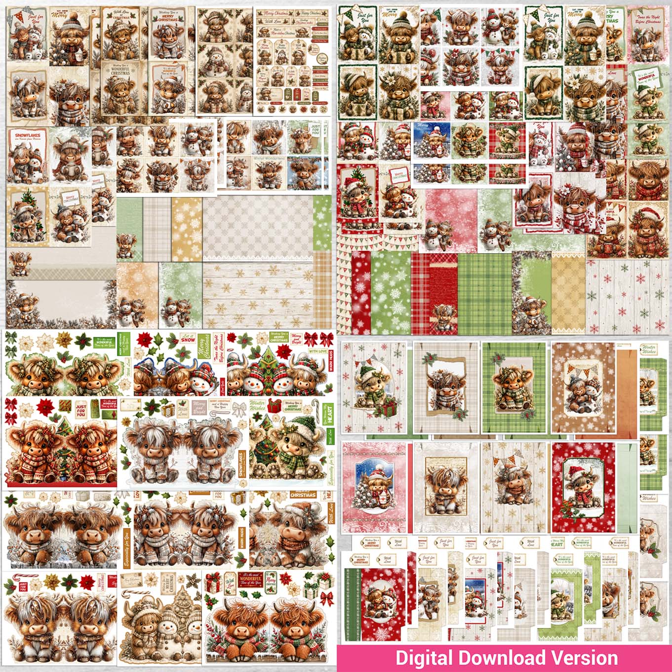 Debbi Moore Designs - Highland Christmas Cheer Cardmaking Multibuy