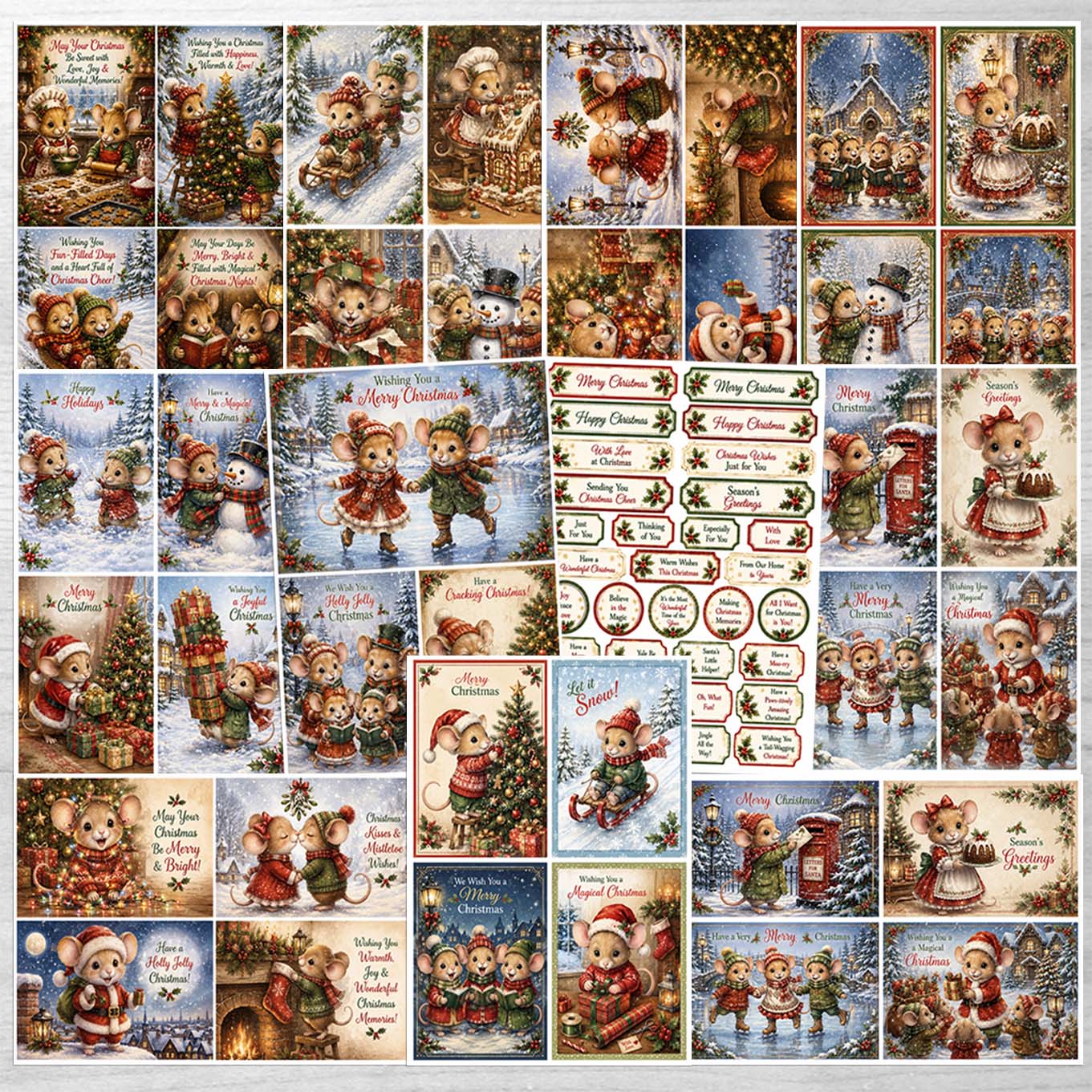 Debbi Moore Designs - Designer Series Tiny Tales 2 Papercrafting Topper Kit with Forever Code