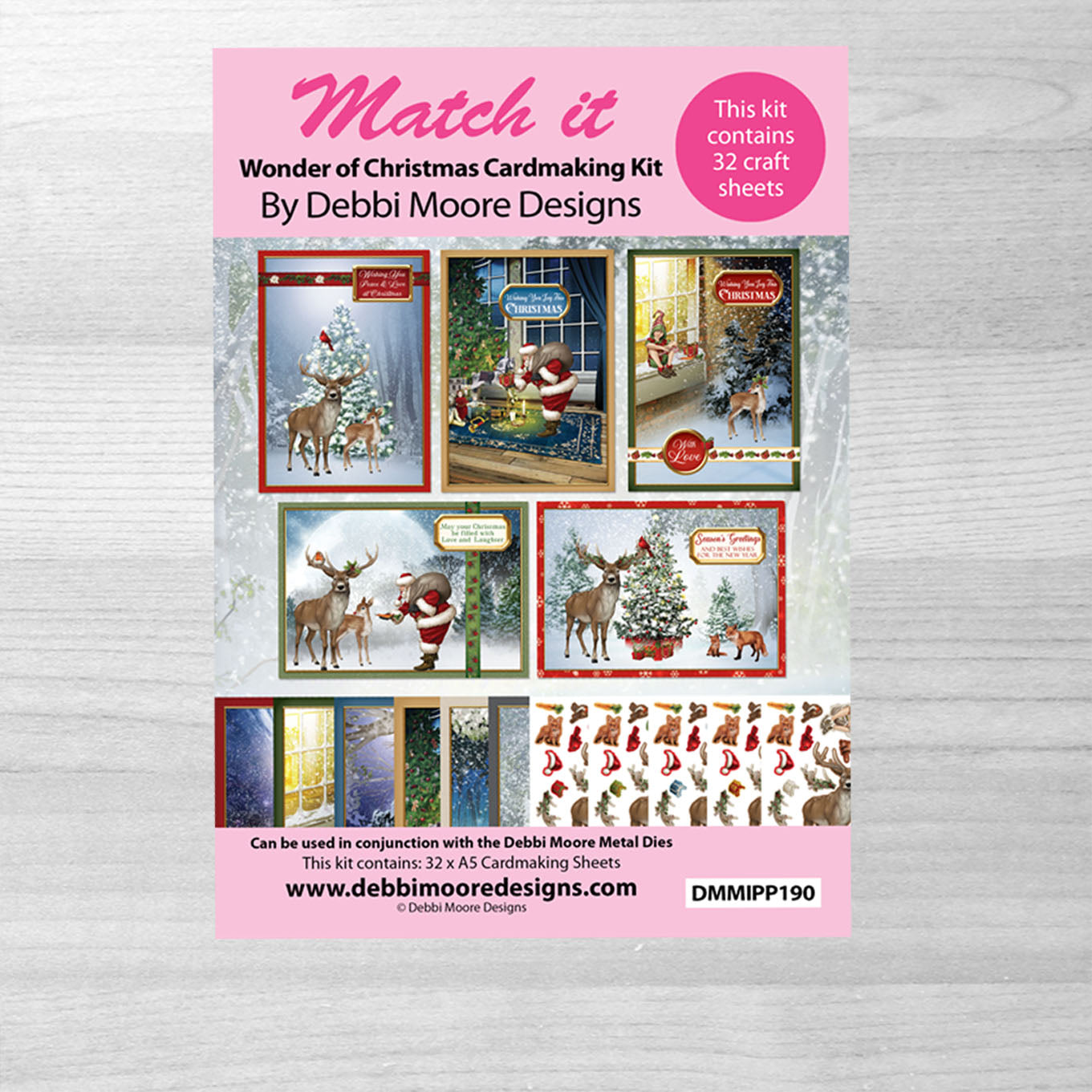 Debbi Moore Designs Match It The Wonder of Christmas Cardmaking Kit