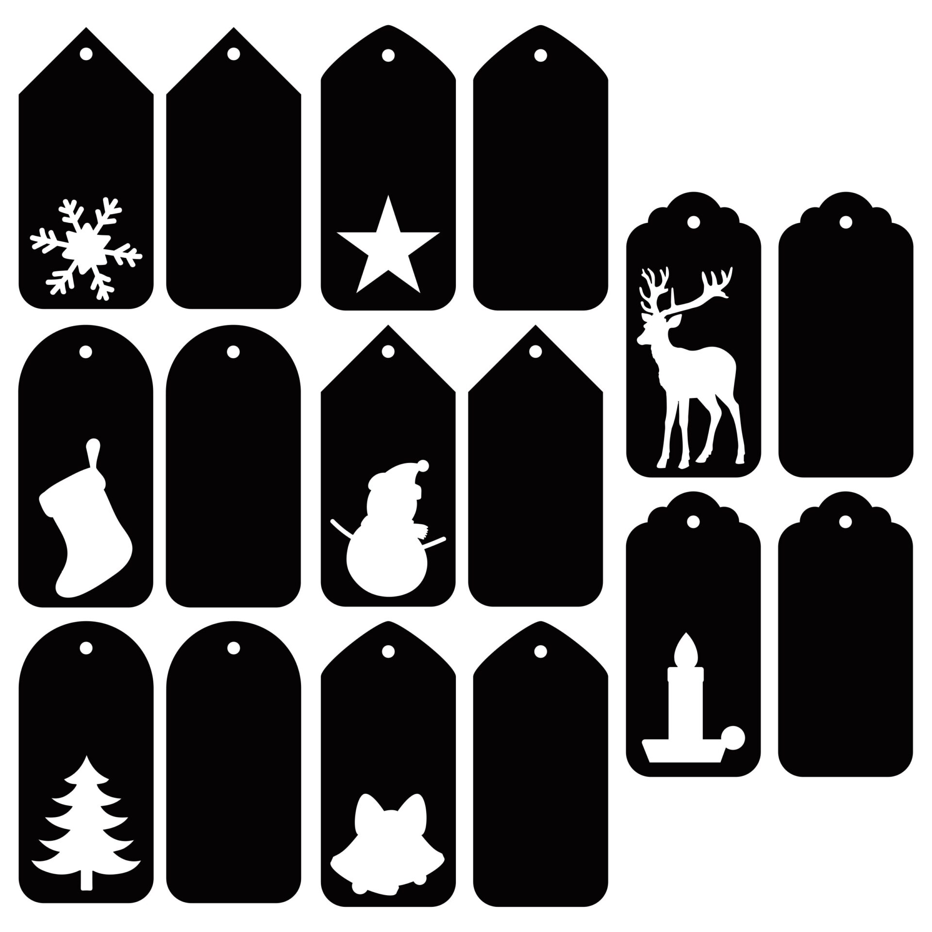 The Crafty Witches Festive Toppers & Tags SVG Download - Image 2