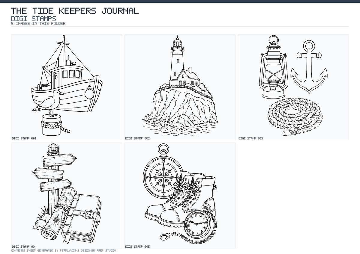 Pearlywinks - Tide Keepers Journal Digital Download - Image 7