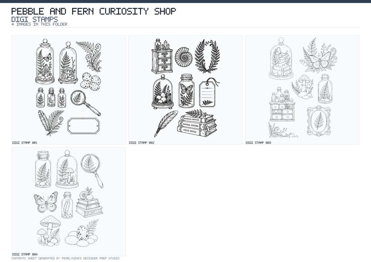 Pearlywinks - Pebble and Fern Curiosity Shop Digital Download - Image 5