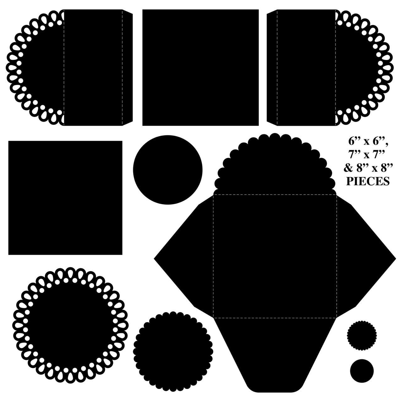 The Crafty Witches - Doily Fold Back Cards SVG Files - Image 2