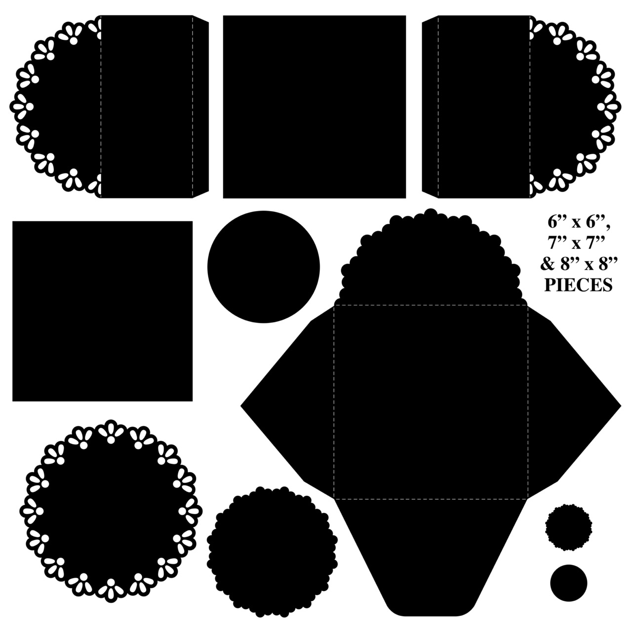 The Crafty Witches - Doily Fold Back Cards SVG Files - Image 3