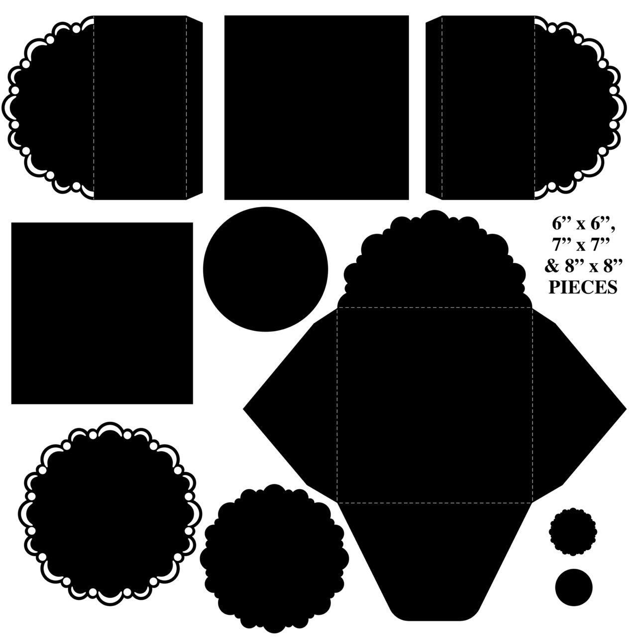 The Crafty Witches - Doily Fold Back Cards SVG Files - Image 4