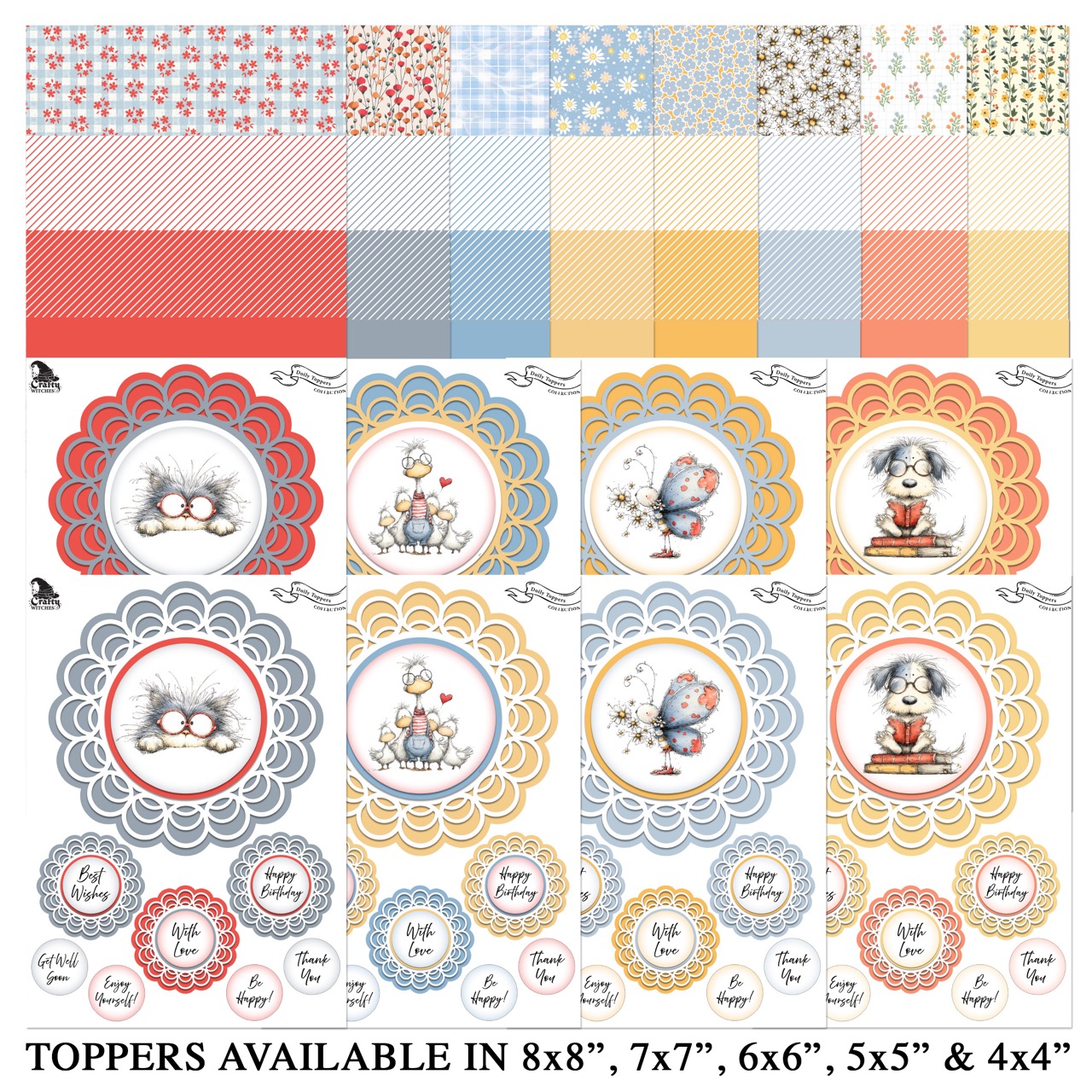The Crafty Witches - Doily Toppers & Papers Vol I Digital Collection - Image 3