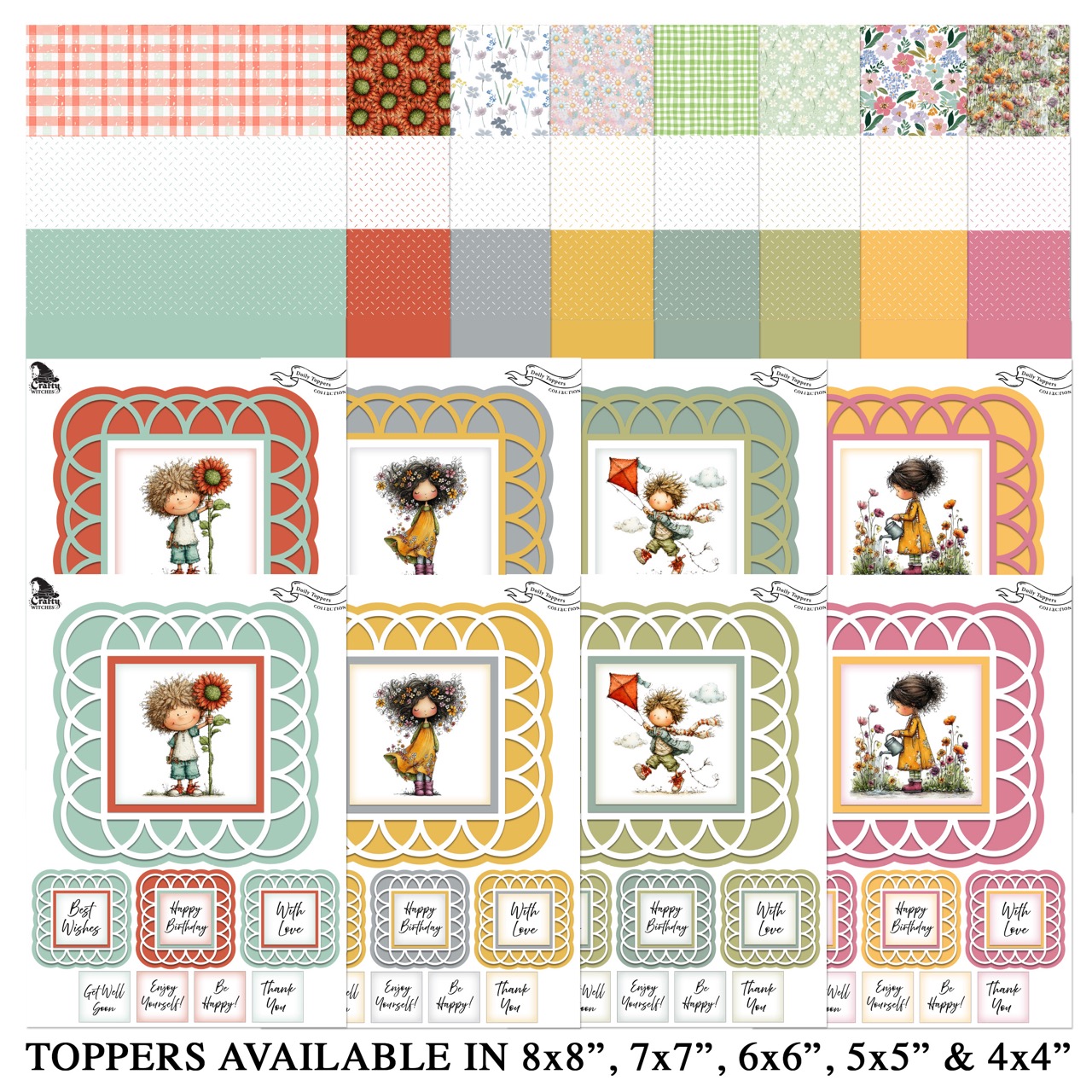 The Crafty Witches - Doily Toppers & Papers Vol I Digital Collection - Image 4