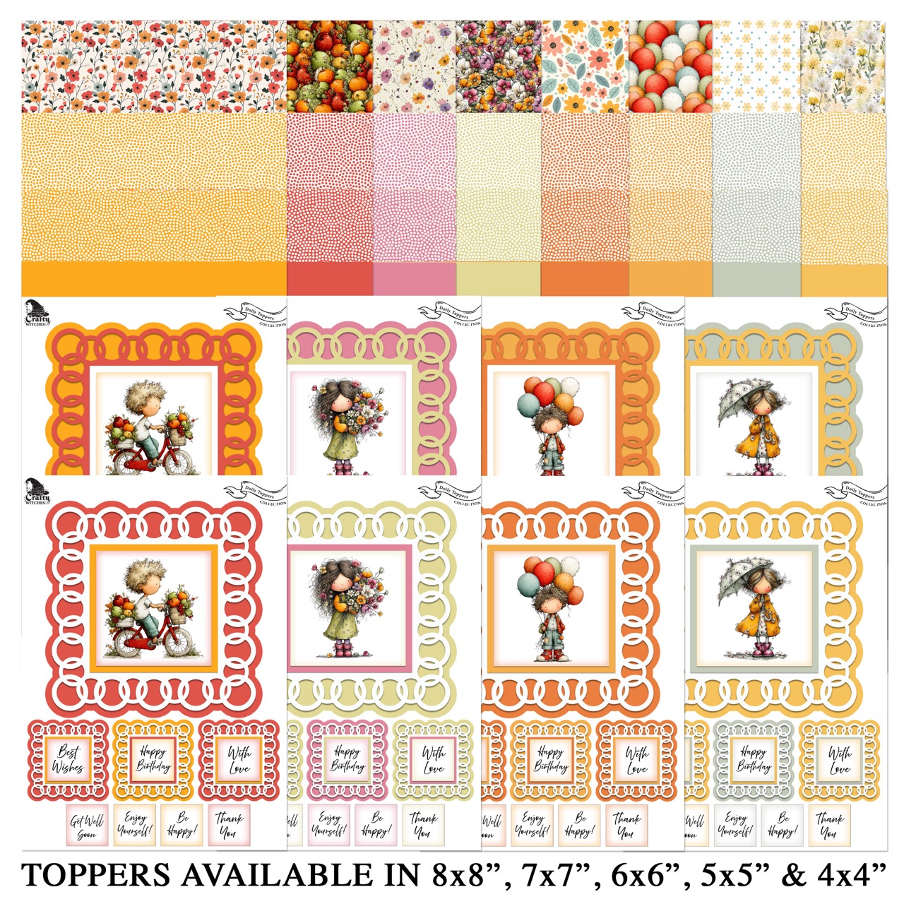 The Crafty Witches - Doily Toppers & Papers Vol I Digital Collection - Image 5