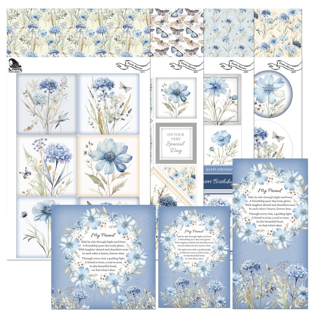 The Crafty Witches - Dusky Blooms Digital Collection - Highlight Crafts