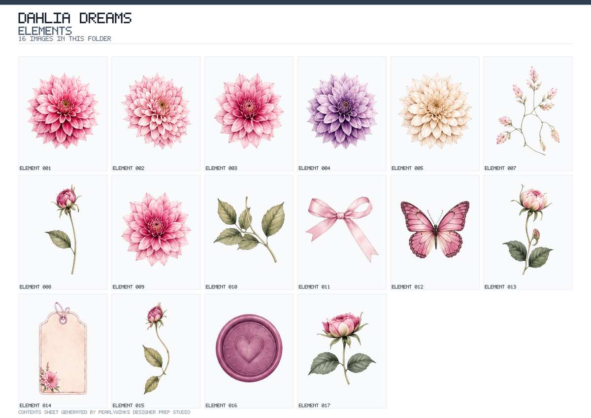 Pearlywinks - Dahlia Dreams Mini Collection - Image 4