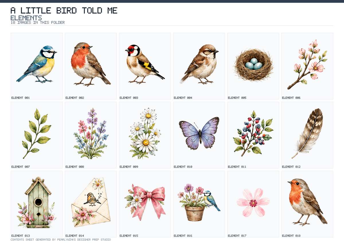 Pearlywinks - A Little Bird Told Me Mini Collection - Image 4