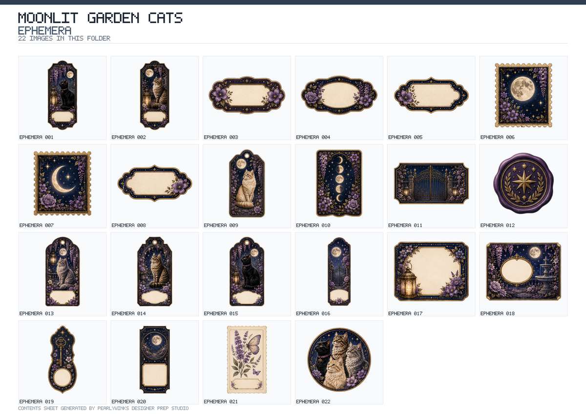 Pearlywinks - Moonlit Garden Cats - Image 8