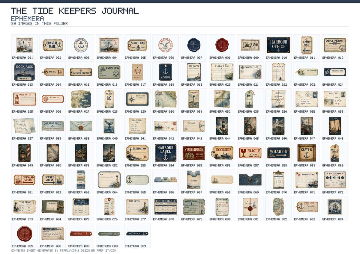 Pearlywinks - Tide Keepers Journal Digital Download - Image 8
