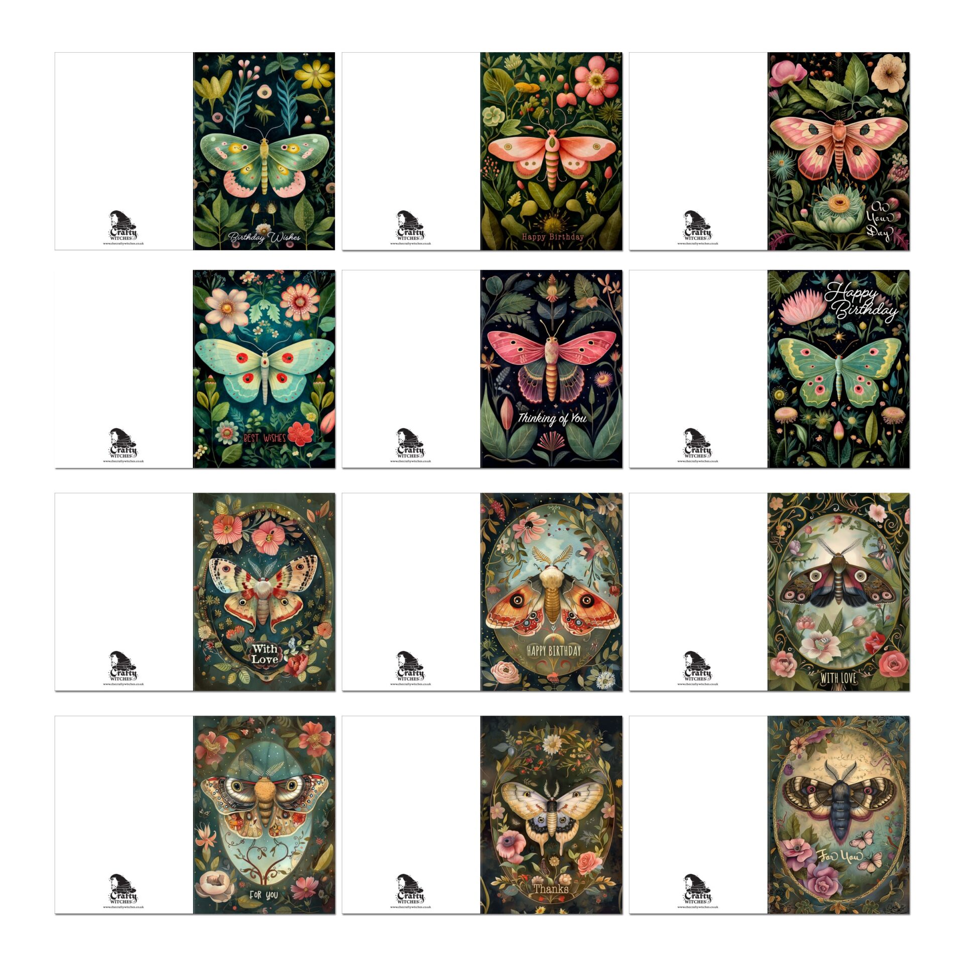 The Crafty Witches Fluttery Fun Ready Made Cards Download Collection - Image 4