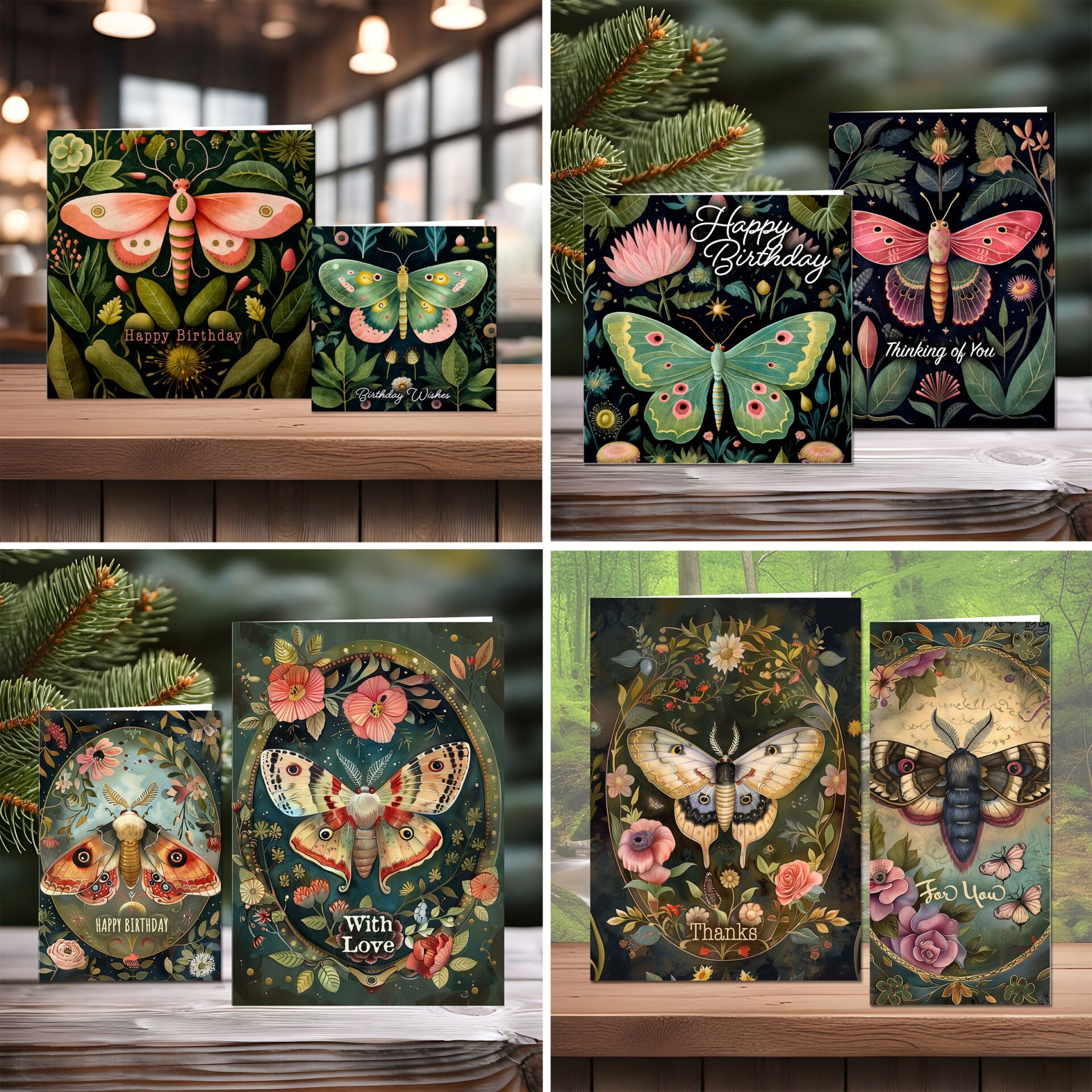The Crafty Witches Fluttery Fun Ready Made Cards Download Collection - Image 5