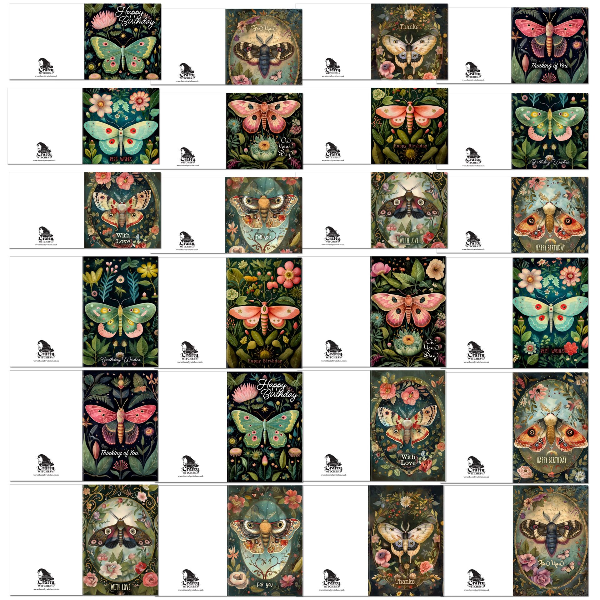 The Crafty Witches Fluttery Fun Ready Made Cards Download Collection - Image 10