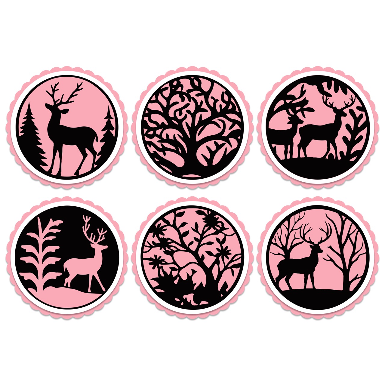 The Crafty Witches - Festive Circular Toppers SVG Files - Image 8