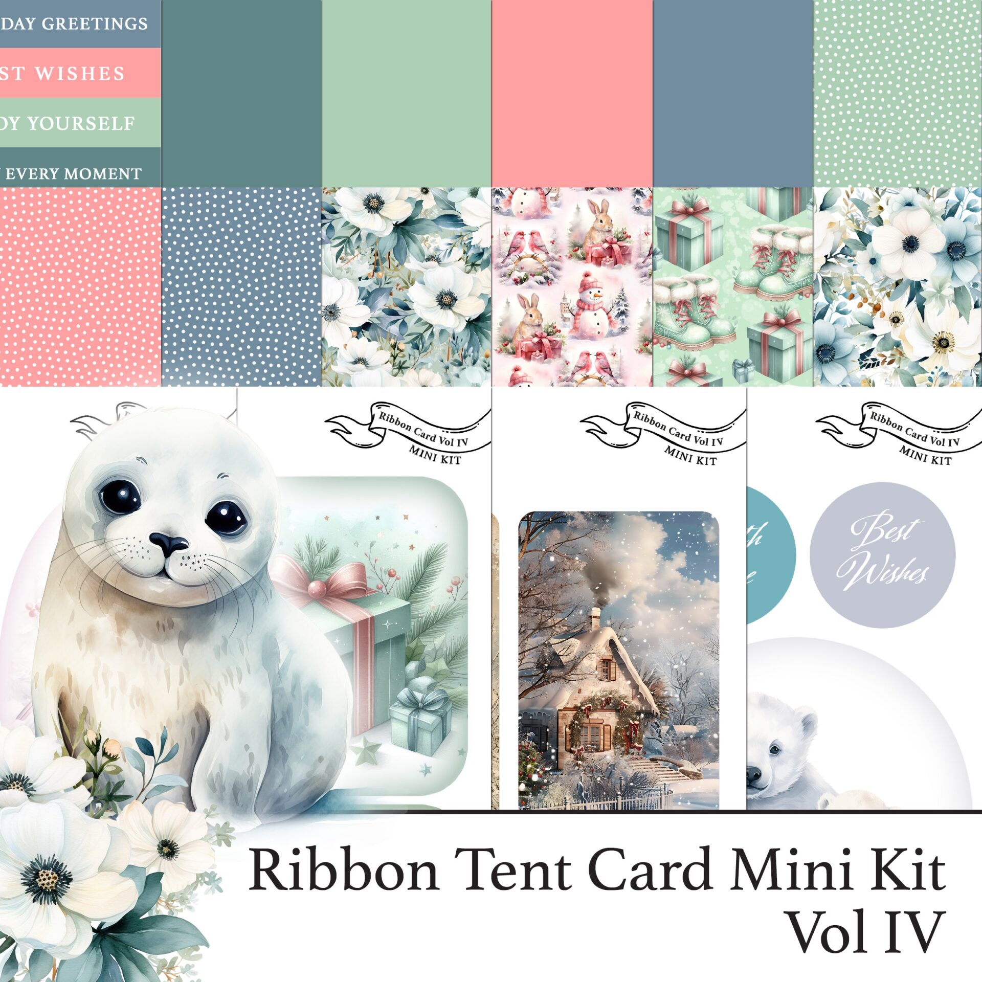 The Crafty Witches Festive Cards & Mini Kit SVG Download Bundle - Image 2