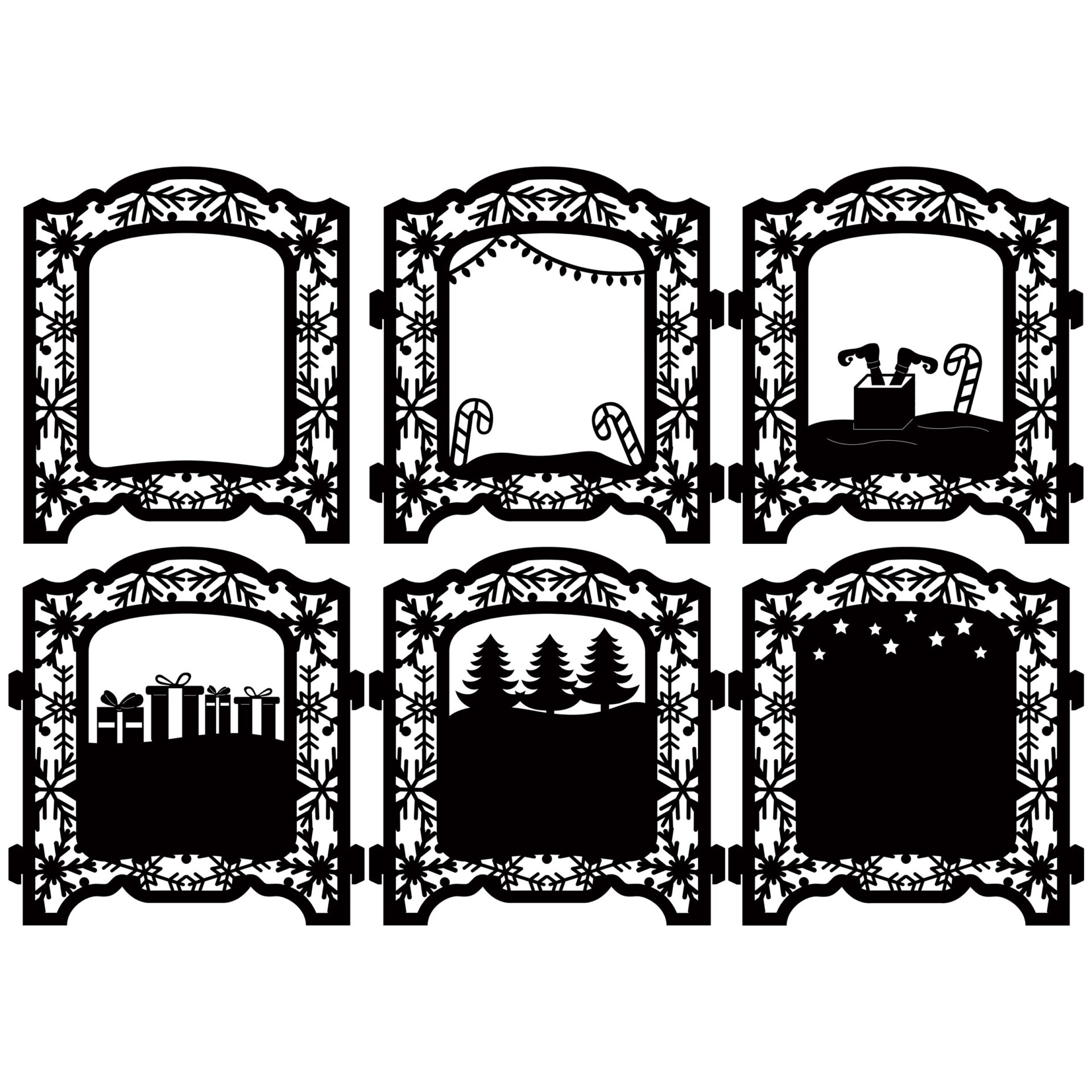 The Crafty Witches Festive Shadow Boxes SVG Download - Image 2