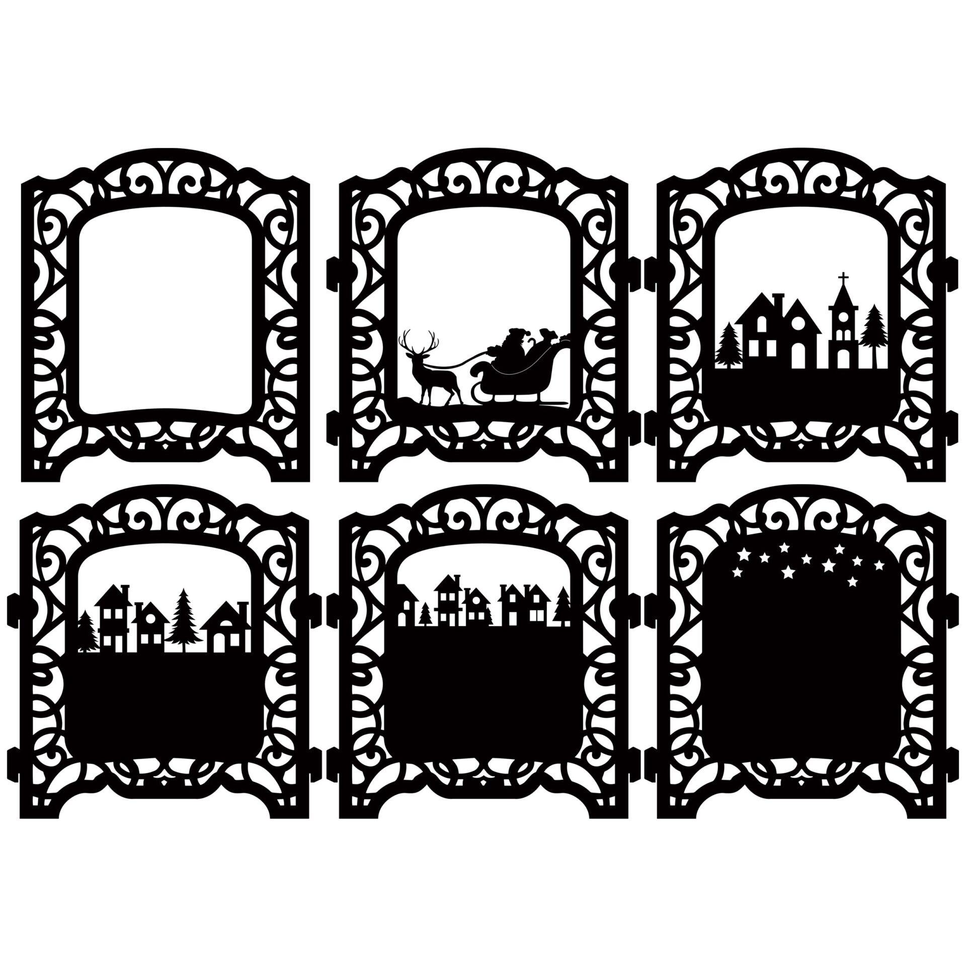 The Crafty Witches Festive Shadow Boxes SVG Download - Image 4