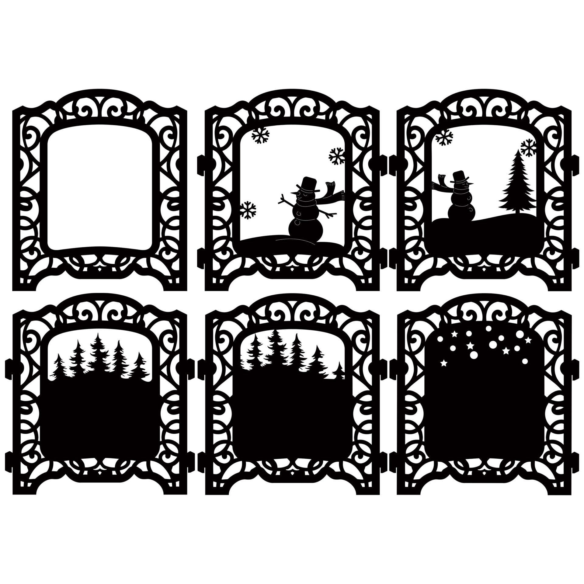 The Crafty Witches Festive Shadow Boxes SVG Download - Image 5
