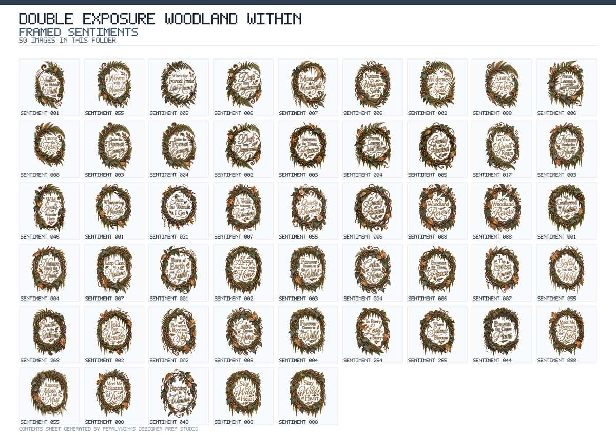 Pearlywinks - Double Exposure Woodland Within Digital Collection - Image 8
