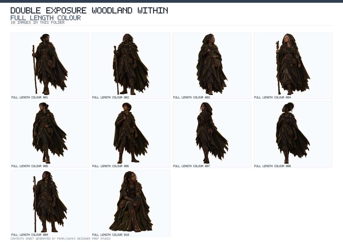 Pearlywinks - Double Exposure Woodland Within Digital Collection - Image 10