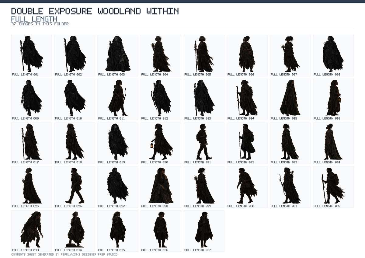 Pearlywinks - Double Exposure Woodland Within Digital Collection - Image 9