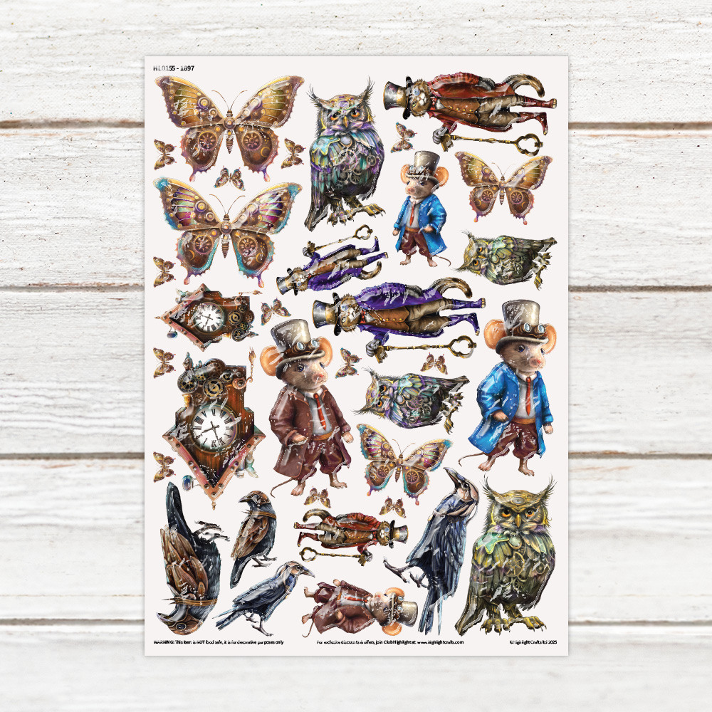 Highlight Luxe 1897 Resin Decal Sheet