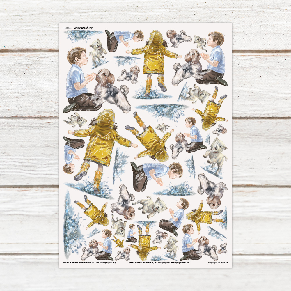Highlight Luxe Moments of Joy Resin Decal Sheet