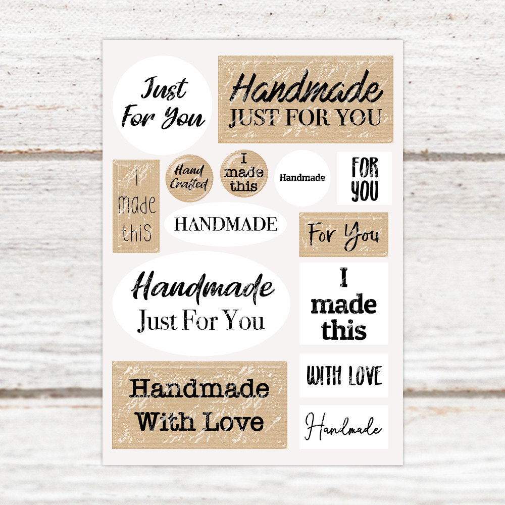 Highlight Luxe Handmade for You Resin Decal Mini Sheet