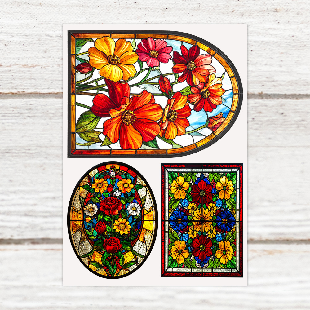 Highlight Luxe Crystal Panes Resin Decal Mini Sheet - Sheer