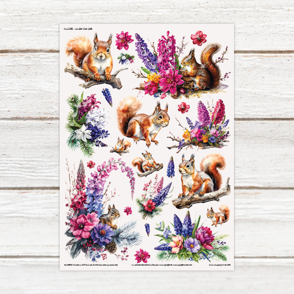 Highlight Luxe Under the Oak Resin Decal Sheet