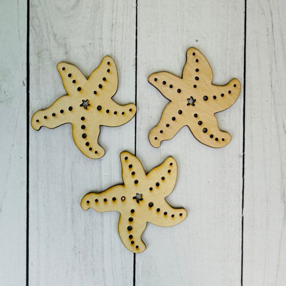 Jenny Wren - Starfish Coaster - Set of 3