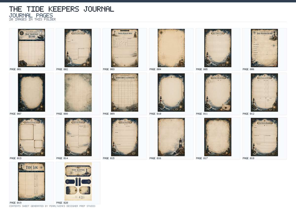 Pearlywinks - Tide Keepers Journal Digital Download - Image 12