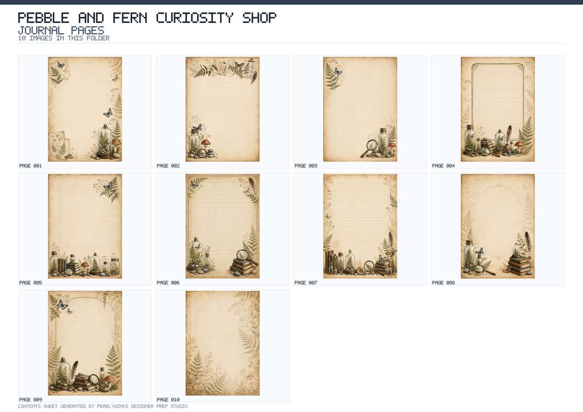 Pearlywinks - Pebble and Fern Curiosity Shop Digital Download - Image 8